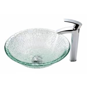 Kraus Broken Glass Раковина - чаша стеклянная, на столешницу