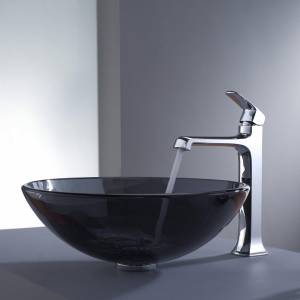 Kraus Раковина - чаша стеклянная, на столешницу