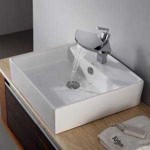 Раковина - чаша с отверстием под смеситель  Kraus