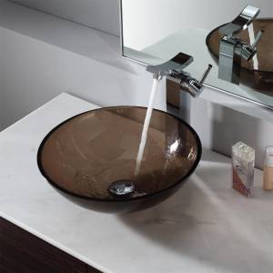 Kraus Раковина - чаша стеклянная, на столешницу