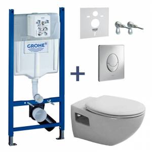 Комплект унитаз Duravit Colomba и инсталляция Grohe