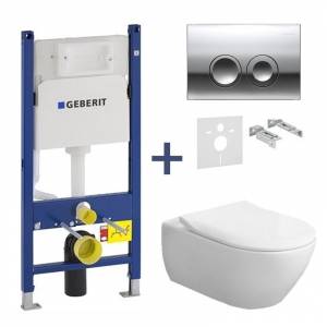 Комплект унитаз Villeroy&Boch Subway 2.0 Direct Flush и инсталляция Geberit