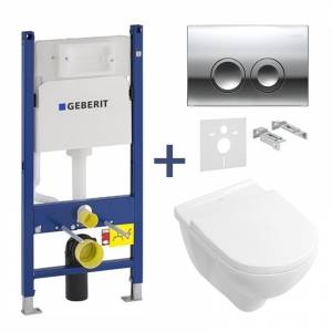 Комплект унитаз Villeroy&Boch o.Novo Direct Flush и инсталляция Geberit