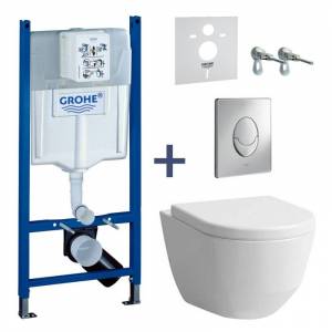 Комплект унитаз Laufen Pro Rimless и инсталляция Grohe