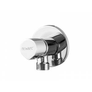 Угловой вентиль со шланговым подсоединением 1/2"х3/8"  Newarc