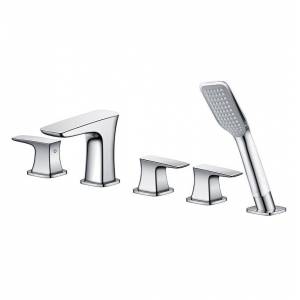 Смеситель для ванны Newarc Life врезной на борт ванны