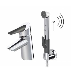 Смеситель-термостат для раковины Oras Optima с гигиеническим душем