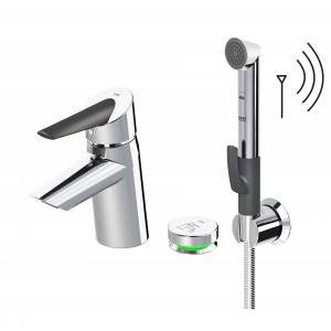 Смеситель-термостат для раковины Oras Optima с гигиеническим душем