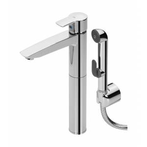 Смеситель для раковины-чаши Oras Cubista с гигиеническим душем