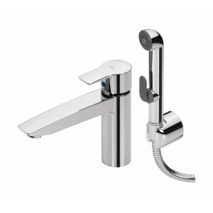 Смеситель однорычажный для раковины Oras Cubista с гигиеническим душем