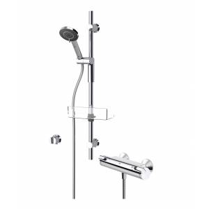Смеситель-термостат Oras Optima для душа с душевым гарнитуром на штанге