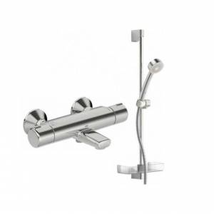 Смеситель-термостат Oras Nova для ванны с душевым гарнитуром на штанге