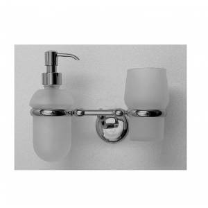 Дозатор для жидкого мыла и стаканчик подвесной Pacini & Saccardi Athens