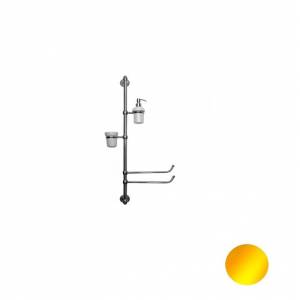 Стойка подвесная  Pacini & Saccardi с полотенцедержателем, стаканом и дозатором мыла