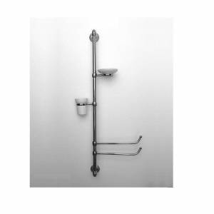 Стойка подвесная Pacini & Saccardi с полотенцедержателем, стаканом и мыльницей