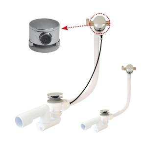 Слив-перелив с наполнением для ванны Ravak Click Clack