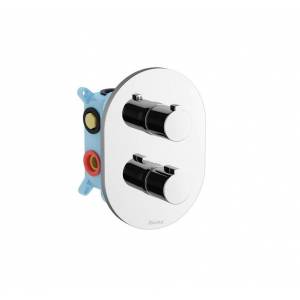 Встраиваемый смеситель-термостат для душа и ванны Ravak Chrome CR 067.00