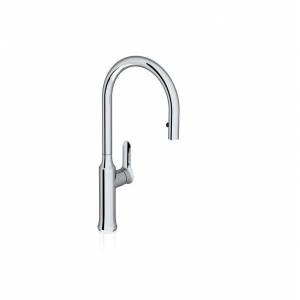 Смеситель для кухни Ravak KM 017.00 с поворотным, выдвижным изливом