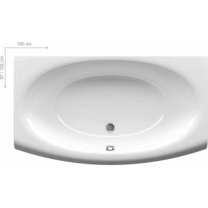 Ванна прямоугольная акриловая Ravak Evolution