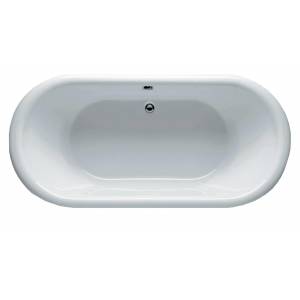 Ванна овальная акриловая Riho Dua с сифоном