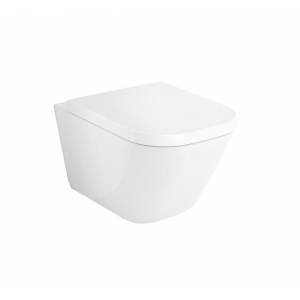 Унитаз подвесной безободковый c сиденьем с плавным опусканием Roca The Gap