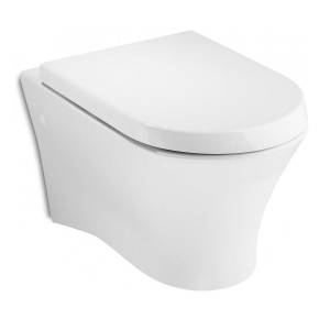 Унитаз подвесной безободковый Roca Nexo Rimless в комплекте с сиденьем