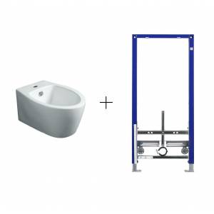 Комплект биде Simas LFT Spazio и инсталляция Geberit