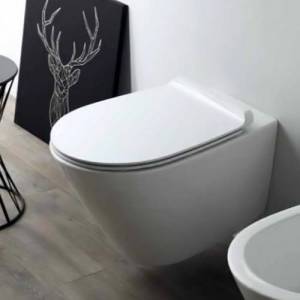 Унитаз подвесной без ободка Simas Gambassi с сиденьем Soft Close