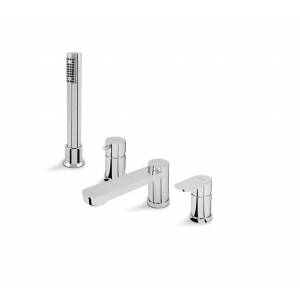 Смеситель врезной на борт ванны Vema Plavis