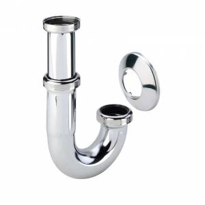 Трубный сифон для раковины Viega с декоративной розеткой