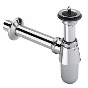 Дизайнерский хромированный сифон для раковины Viega