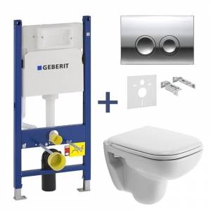 Комплект унитаз Duravit D-Code и инсталляция Geberit