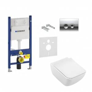 Комплект унитаз Villeroy&Boch Venticello Direct Flush и инсталляция Geberit 4в1
