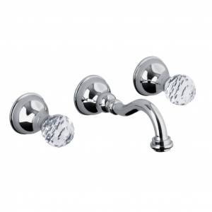 Смеситель для раковины настенный Webert Karenina с кристаллом Swarovski