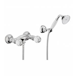 Смеситель двухвентильный для душа Webert Karenina с кристаллом Swarovski