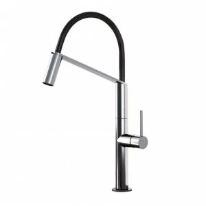 Смеситель для кухни Webert Oblique Pro с выдвижным и поворотным изливом