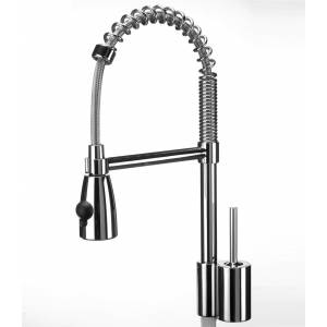 Смеситель для кухни Webert Omega с выдвижным изливом