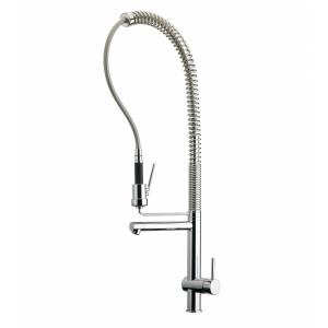 Смеситель для кухни Webert Springy с выдвижным изливом