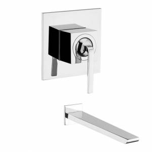 Смеситель для раковины настенный Webert Wolo