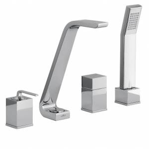 Смеситель для ванны Webert Wolo, врезной на борт ванны