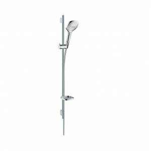 Душевой гарнитур Hansgrohe Raindance Select E 120 3jet / Unica'S Puro на штанге, 900 мм